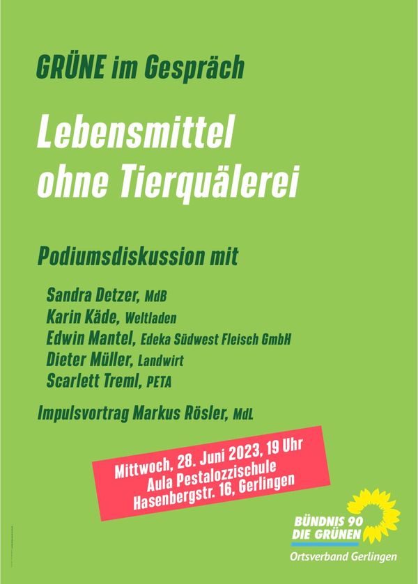 Podiumsdiskussion: Lebensmittel ohne Tierquälerei