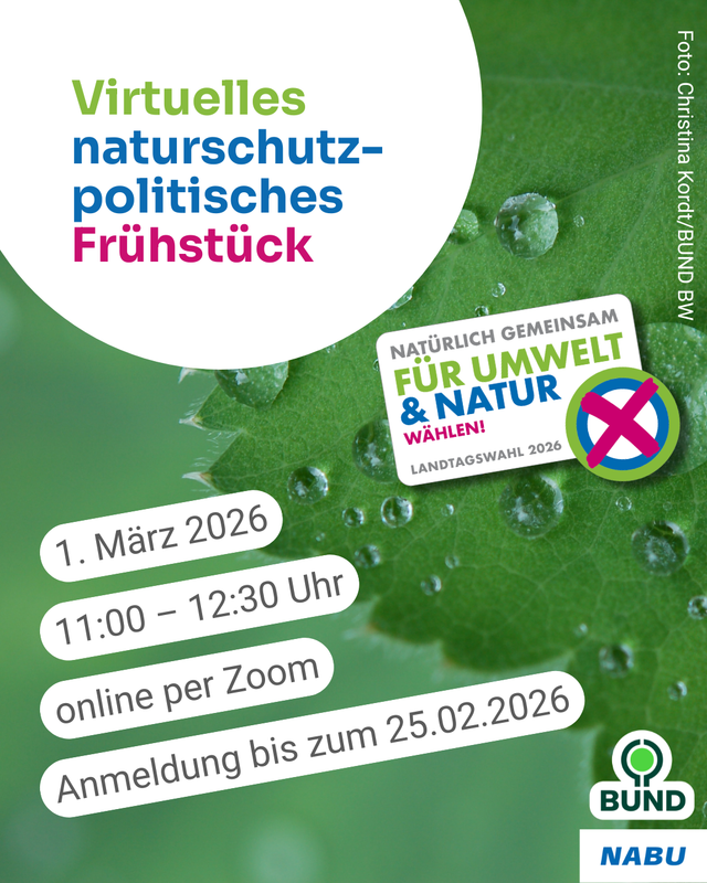 Naturschutzpolitisches Frühstück des BUND & NABU - online